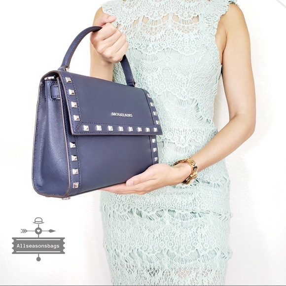 NWT Michael Kors Dillon Medium studded satchel - Picture 4 of 8